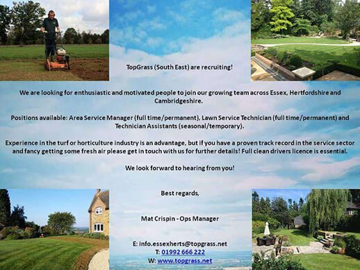 JOB OPENING: TopGrass South East
